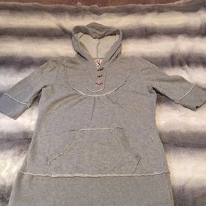 Very Loved Roxy Short Sleeve Hooded Button Sweats